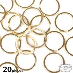 【r3464】20個 【基礎パーツ】 キーホルダー金具 マットゴールド |