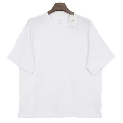 H ＆ M 新品 メンズ リラックスフィット リネン 半袖 Tシャツ 105size
