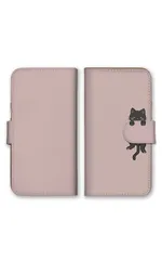 iPhoneX iPhoneXS ケース 手帳型 アイフォンX アイフォンXS スマホケース 携帯ケース 猫 ネコ ねこちゃん 黒猫 イラスト かわいい 可愛い おしゃれ カラー01