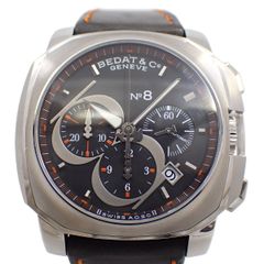 BEDAT&Co. ベダ＆カンパニー No.8 クロノグラフ 自動巻き メンズ 腕時計 黒文字盤 純正革ベルト B867.011.311B【いおき質店】