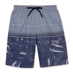 【【A】グレー 815603BLACK】 水着 メンズ 大人 高校生 中学生 男子 サーフパンツ アーノルドパーマー M L LL 大きいサイズ ゆったり おしゃれ ジュニア 男の子 海パン スイムパンツ ハーフパンツ ブランド