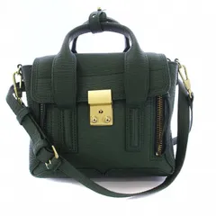 3.1 フィリップリム 3.1 phillip lim ハンドバッグ ショルダーバッグ 2WAY レザー ゴールド金具 緑 グリーン /KHのサムネイル