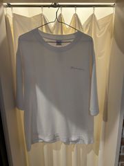 チャンピオン Champion サーマル Tシャツ 半袖T 5部丈 ホワイト サイズS A-669