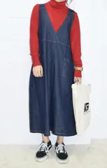 ベーシックタートルネックニットトップス(RED)