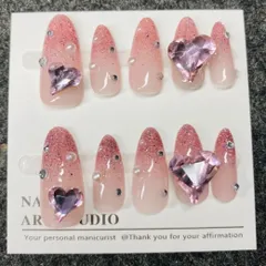 ネイルチップオーダー現品 韓国 量産型ネイル 地雷系 y2k サブカル 天使界隈