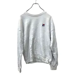 FILA ロゴ スウェット S サイズ フィラ ホワイト 古着卸 アメリカ仕入 t2406-3072