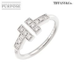 ティファニー TIFFANY&Co. Tワイヤー 6号 リング ダイヤ K18 WG ホワイトゴールド 750 指輪 T Wire Ring 90286509