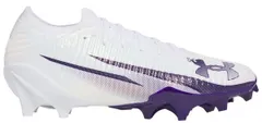【送料無料】 アンダーアーマー メンズ スニーカー シューズ Under Armour Blur Pro Football Cleats White/Purple