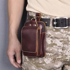 本革　ベルトポーチ ヒップバッグ スマホポーチ 多機能 大容量 ウエストバッグ ウエストポーチ ボディーバッグ 小物入れ ベルトケース スマホ収納