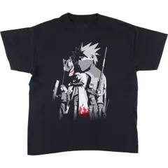 古着 NARUTO SHIPPUDEN ナルト疾風伝 はたけカカシ アニメ キャラクタープリントTシャツ メンズL相当/eaa529631