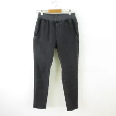 スーパーハッカ SUPER HAKKA デニムパンツ テーパード レース 黒 M *T275