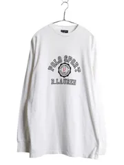 【お得なクーポン配布中!】 90s ポロスポーツ ラルフローレン プリント 長袖 Tシャツ メンズ XL オールド ポロ ロンT ロングTシャツ コットン カットソー 大きいサイズ