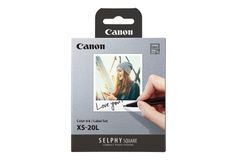 Canon SELPHY SQUARE QX10/QX20用カラーインク/ラベルセット XS-20L