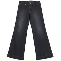 美品 archive USED加工 ストレッチ フレア デニムパンツ 67 ダークグレー系 ジーンズ ブーツカット y2k グランジ パンク 平成ギャル 国内正規品 レディース 女性用 婦人