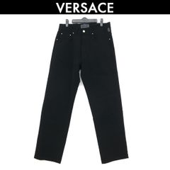 ヴェルサーチ ジーンズ  Versace Jeans Couture ヴェルサーチェ ジーンズ クチュール ブラックジーンズ  メンズ 中古 古着 サイズ48 コンディションC