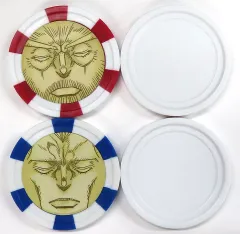 【中古】雑貨 全2種セット 魂のポーカーチップ(2個入り) MASTERELIVE COLLECTION 「一番くじ ジョジョの奇妙な冒険 STARDUST CRUSADERS」 I賞