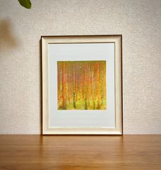 新品☆額縁付アートポスター☆グスタフ・クリムト☆Gustav Klimt☆Tannenwald II☆122