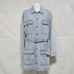 ZARA(ザラ) 季節の変わり目 ライトブルー デニム ワンピース レディース 95 0627