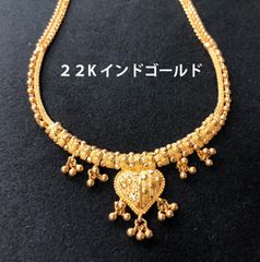 22金 インドゴールド ネックレス 繊細な加工と伝統的なデザイン - メルカリ