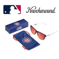 KNOCKAROUNDが、アメリカメジャーリーグ (MLB) と公式ライセンス契約を結び、シカゴカブスのデザインを施したこの夏大注目のサングラスです。