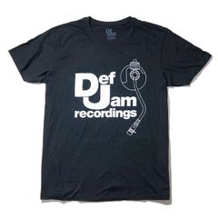 DEF JAM RECORDINGS Tシャツ 新品 正規品 Logo & Stylus 黒 ヒップホップ レコード レーベル