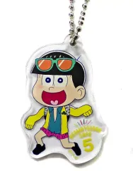 【中古】キーホルダー・マスコット(キャラクター) 十四松 「おそ松さんカフェ2017 アクリルキーホルダー」