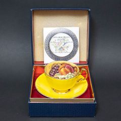 エインズレイ オーチャードゴールド（イエロー） ティーカップ＆ソーサー（オーバン）