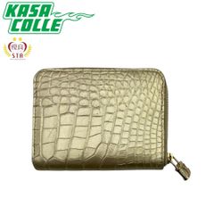 LOUIS VUITTON【ルイ ヴィトン】エキゾチックレザージッピーコインパース　アリゲーター/クロコダイル（ゴールド)