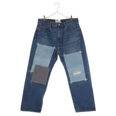 JUNYA WATANABE COMME des GARCONS (ジュンヤワタナベ コムデギャルソン) 21SS リペア加工 パッチワークデニムパンツ インディゴ XG-P102のサムネイル