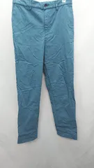 ◇ ⊂ GLOBAL WORK グローバルワーク レーヨン系 ストレートパンツ サイズL ブルー レディース E  【1410100050857】