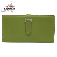 HERMES エルメス ベアンスフレ シェーブルミゾール グリーン キウイ