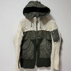 sacai サカイ24-03435M ニット シャツ ドッキング イエロー - メルカリ