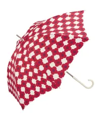 【在庫処分】おしゃれ 通学 可愛い 通勤 丈夫 グラスファイバー レトロ 北欧 女性 花柄 大きい 晴雨兼用 レディース 58cm 4036-07-001 長傘 レッド カメリア 雨傘 Wpc.