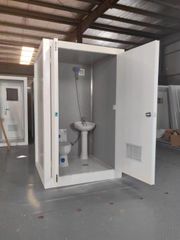 仮設トイレ 新品 簡易水洗 1.1*1.3*2.5m 工事現場 建築現場 公園 置場 アウトレット 洗面台付き シャワー付き 直接引き取り可能 全国配送OK
