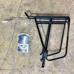 ※タグなし【TOPEAK / トピーク・RIXEN KAUL / リクセン&カウル】スーパー ツーリスト DX チューブラー ラック (ディスク ブレーキ対応型) ＋ワイヤーバスケット用アダプターセット【新品】自転車リアキャリア＋アダプターセット