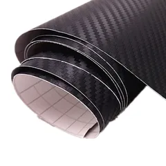 【数量限定】内装パネルからボンネット インテリアステッカー ラッピングフィルム ステッカー 自動車ラップフィルムDIY 耐熱耐水曲面対応裏溝付 ラックカーボンファイバービニール 長さ200cm幅30cm 3Dカーボンシート YFFSFDC