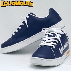【サイズ選択可】Loudmouth ラウドマウス ユニセックス スパイクレス ゴルフシューズ ビッグロゴ ネイビー 防水仕様 LM-GS0004 772980(997) 新品【Loudmouth正規販売店】