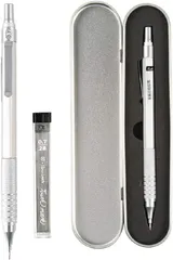 新品 シャープペンシル 高級 シャーペン0.3mm 0.5mm 0.7mm メタルシルバー プロペリングペンシル ゴム付き 、書きやすい 、かっこいい、おしゃれ、人気シャーペン、シャーペンギフトセット、オフィス、ニースシャーペン上品なギフトボックス 、お祝い