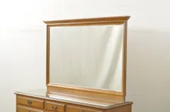 ★事前問合せ必須★ 壁掛けミラー 中古 美品 職人手作り オーダー家具 横浜ダニエル風 壁掛け鏡 ウォールミラー リペア+発送まで3週間前後 R-080279