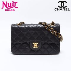 CHANEL シャネル ショルダーバッグ 3番台 ラムスキン マトラッセ ダブルフラップ 23cm　1994-1999
