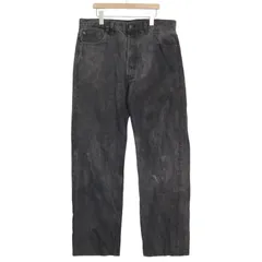 90年代 USA製 Levi's リーバイス 501 デニムパンツ ブラック (メンズ W36 L32) 中古 古着 A2038