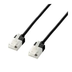 【新品・７営業日以内発送】エレコム ELECOM LD-GPASST/BK30 LANケーブル Cat6A スーパースリム ツメが折れない 3m ブラック RJ45コネクタ 10Gbps RoHS指令準拠 10物質 LDGPASST/B【沖縄離島販売不可】