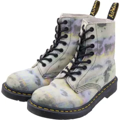 古着 ドクターマーチン Dr.Martens 総柄 スエード 8ホールブーツ 5 レディース24.0cm相当/saa011956