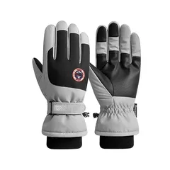 ZVCXOE アウトドアグローブ スキーグローブ 自転車グローブ メンズ 寒い季節のサイクリングにぴったり スノー 手袋 バイク 冬用 防寒 レディース スポーツ グローブ タッチパネル操作対応 防風 滑り止め効果