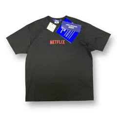 定価24200円 新品 JUNYA WATANABE MAN 23SS NETFLIX PRINT-T ネットフリックス プリント Tシャツ ジュンヤワタナベマン  WK-T020-051-1-3  ブラック M   55678Aのサムネイル
