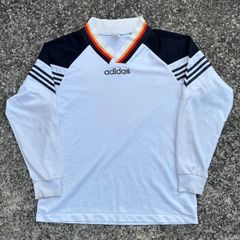 90s adidas アディダス ゲームシャツ ロンT サッカーシャツ O-XO