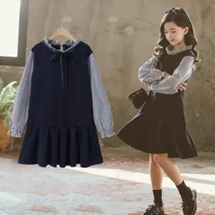 ワンピース ガールズ 女の子 子供ワンピース ガールズドレス 子供服 長袖 入学式 卒業式 発表会 結婚式 カジュアル senbao11