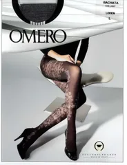 オメロ　インポートファンシータイツ　BACHATA  LODEN（エレガントなグリーン） LL～3L
