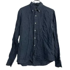 J.CREW 長袖 無地シャツ M ブルーグレー ジェイクルー ボタンダウン 胸ポケット カジュアルシャツ 薄手 古着卸 アメリカ仕入 a702-5015