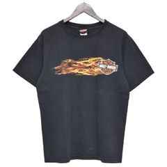 HARLEY-DAVIDSON　ハーレーダビットソン　2000年代　Vintage　ファイヤープリントTシャツ　フレイムTシャツ　8054000190218